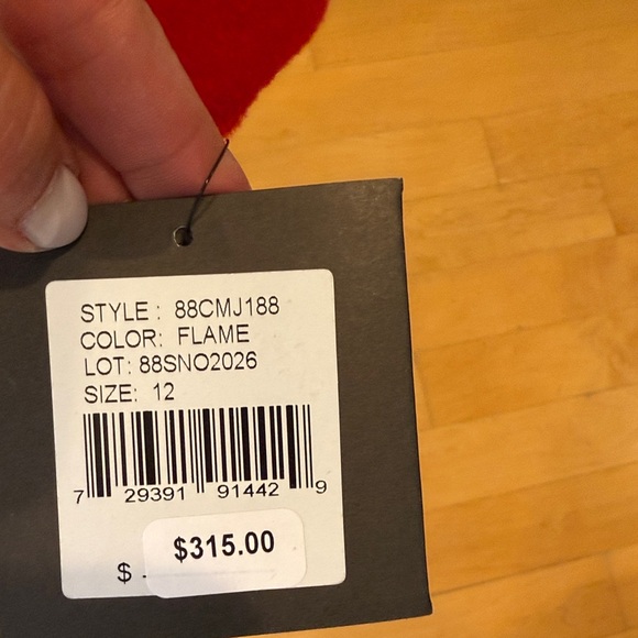 Ellen Tracy Vibrant Red Pea Coat - Picture 5 of 7